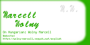 marcell wolny business card